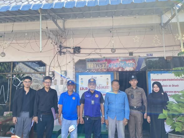วมลงพื้นที่ดำเนินการตรวจสอบอาคารหรือสถานที่ตั้งของร้านวีดิทัศน์ ประเภทคาราโอเกะ